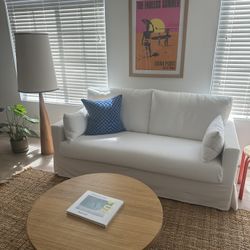 Loveseat Couch - White 