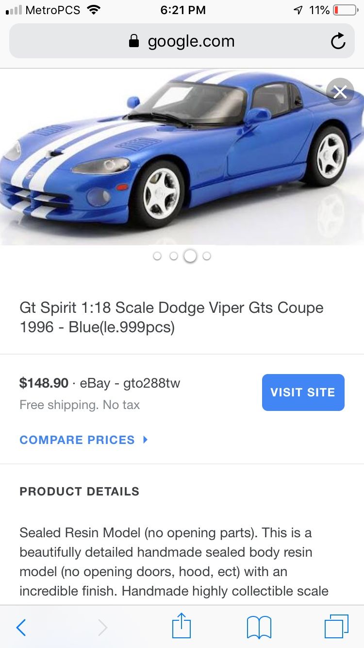 Dodge Viper gts coupe 1996