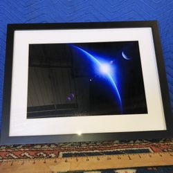 Framed Planet Picture Under Glass 
