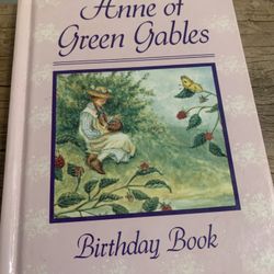 Vintage Anne Of Green Gables Birthday Book 