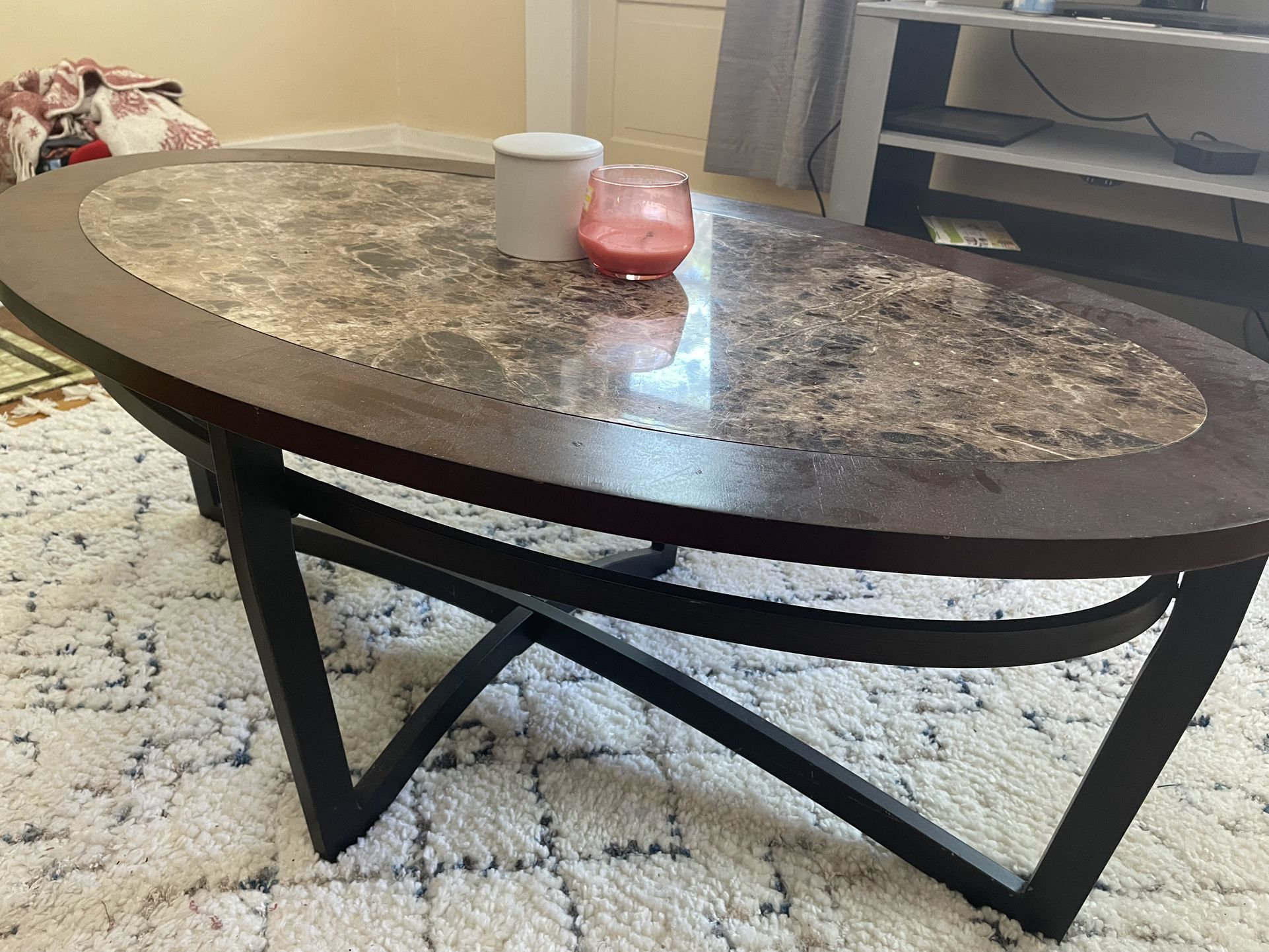 Coffee Table And 2 Matching End Tables