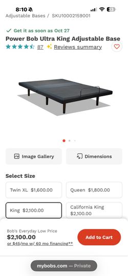 King Adjustable Bed Frame