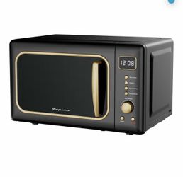 FRIGIDAIRE EMW788RETRO 0.7 cu. ft. Retro Microwave, Black-Gold