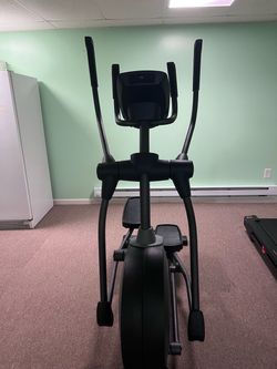 Black Elliptical Trainer Machine