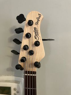 Sterling by Music Man StingRay 5 RAY5 HH Bass Guitar - Stealth Black