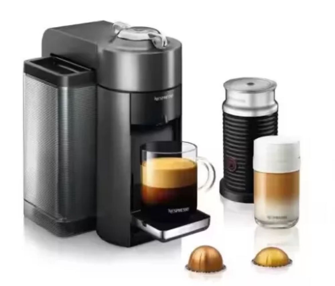 DeLonghi Nespresso Vertuo Coffee and Espresso Maker Metallic Graphite ENV135GY