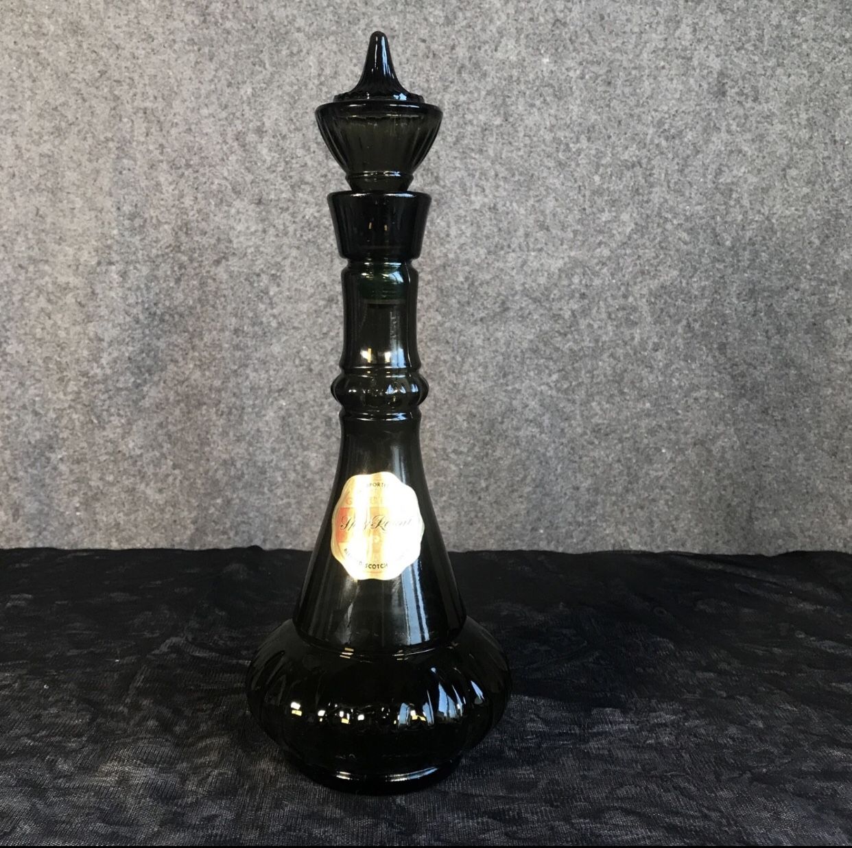 1964 Gilbey's Spey Royal I Dream Of Jeannie Genie Green Whiskey Liquor Bottle