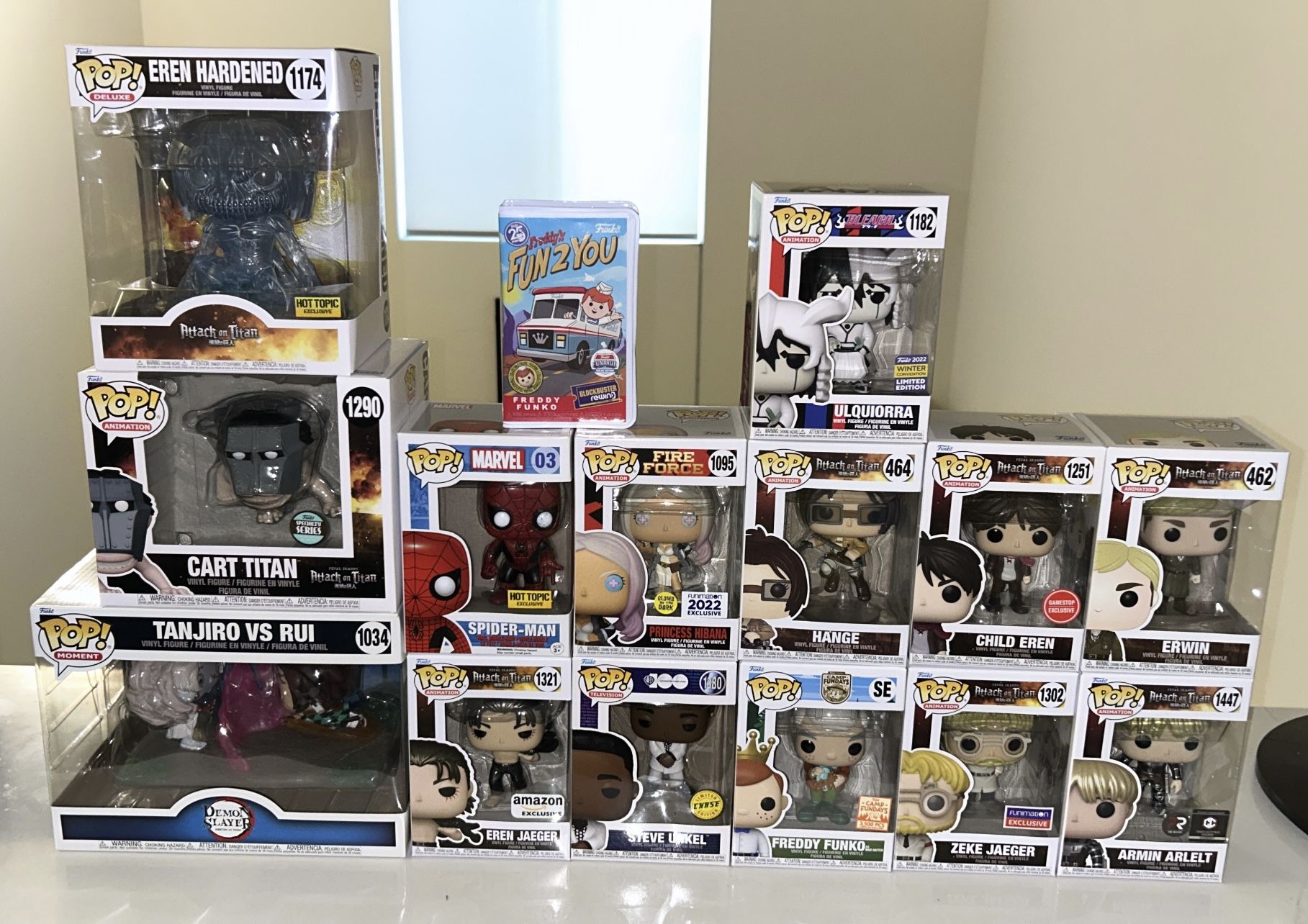 Assorted Funko Pop Lot of 15 (Common, Exclusives, Etc.)