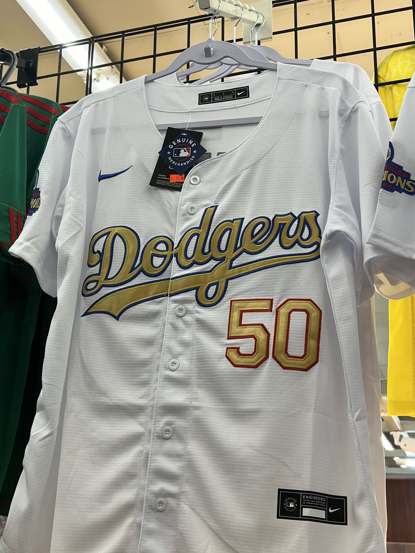 Betts Dodgers World champions Jersey