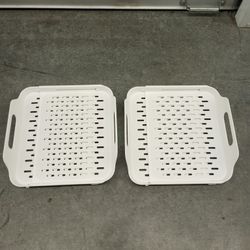 Expandable multi Function Draining Tray With Handles Cella