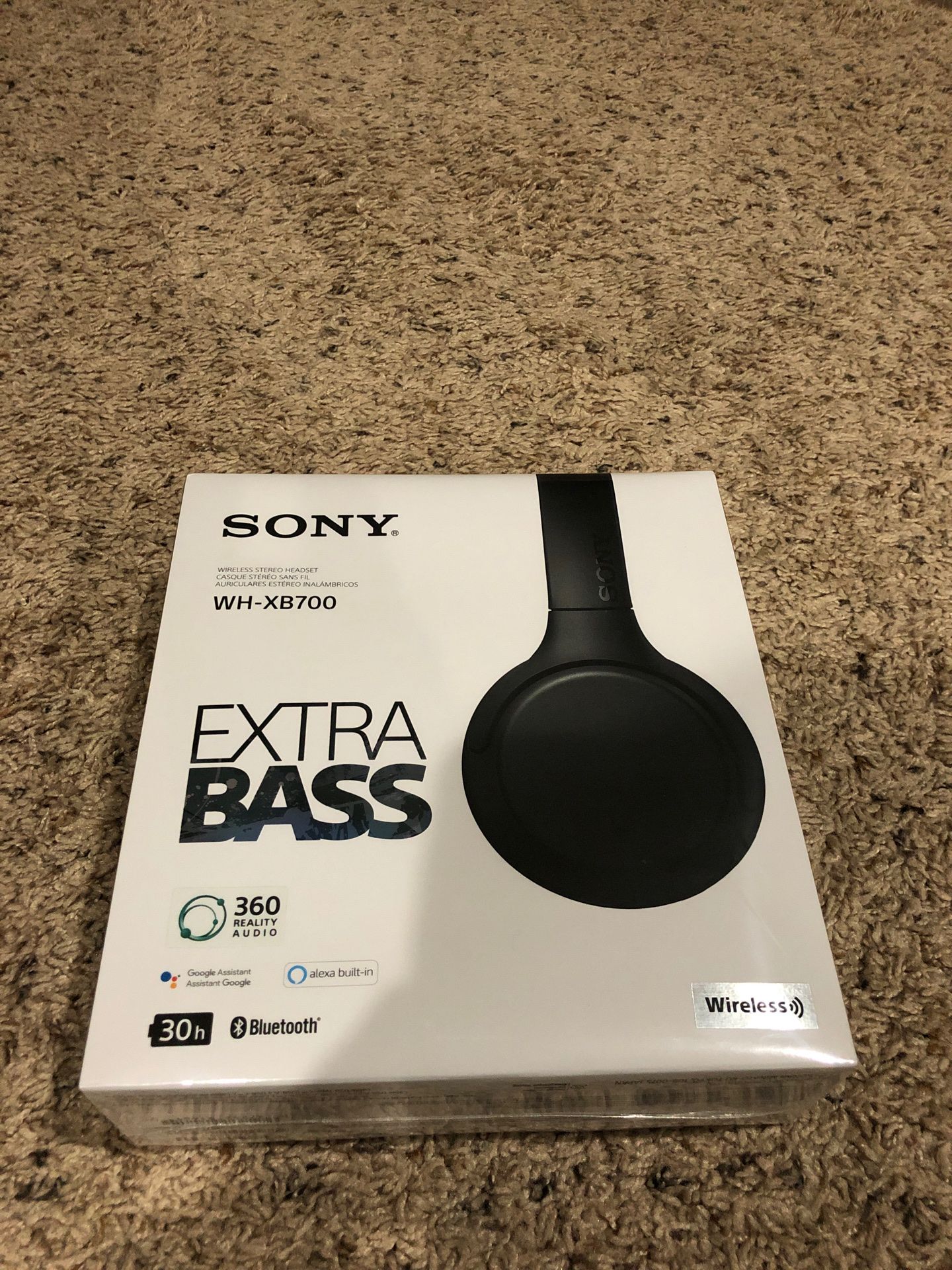 Sony wireless headphones WH-XB700