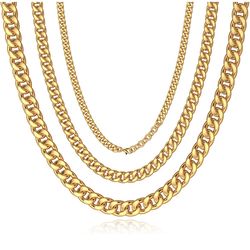 18k gold plated necklace.
