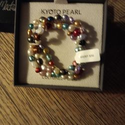  pearl  Multi -colored bracelet