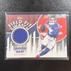 2026 Topps Jaxson Dart Field Fit Swatch Collection Jersey #FFSC-JD Giants