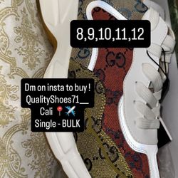 White Brown Orange Gucci Shoes 
