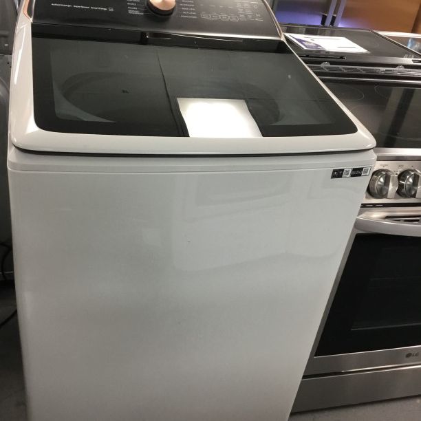 Samsung Top Load Electric Top Load Electric (Washer) White Model WA55A7300AE - 2733
