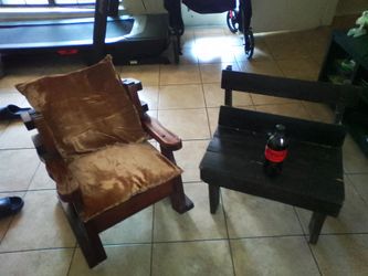 Chair n bench wood