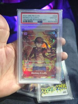 One Piece Card Game Monkey D. Luffy Treasure Boosters Set PSA 10 Gem Mint