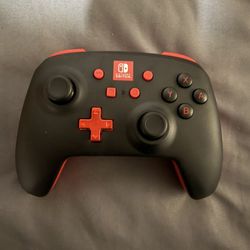 Black And Red Nintendo Switch Controller 