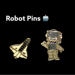 Robot And Rocket Pin Set