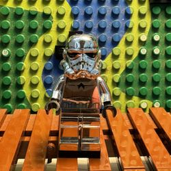 Silver Lego Star Wars Storm Trooper 