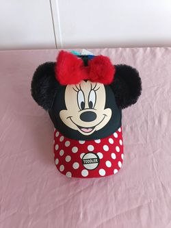 Disney Minnie Mouse Toddler Plush Ear Hat, (Girl's)