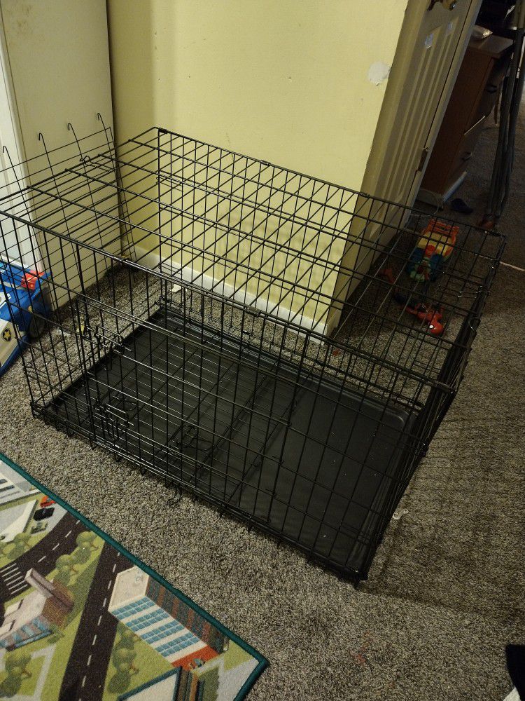 Dog Cage Extra Large With Divider Two Doors $40.00