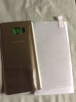 Back glass cover for Samsung galaxy note 5 and temper glass screen protector