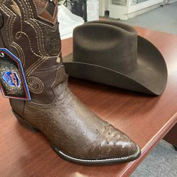 Nuevo combo de botas de piel original y texana para hombre