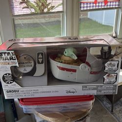 Star Wars Grogu and hover prank