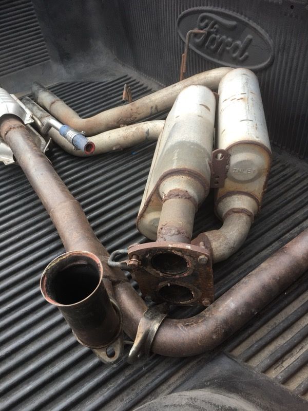 Ford lightning Bassani Y pipe flowmaster exhaust 86-96 5.0/5.8