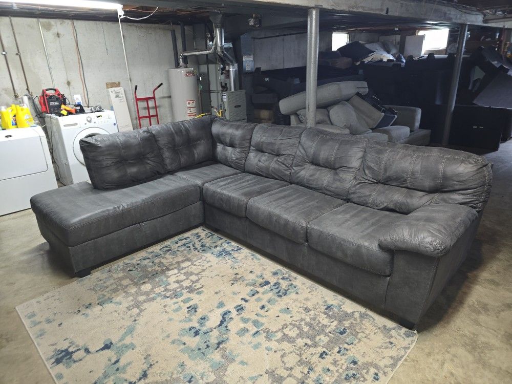 Ashley Charcoal Gray 2 Piece Sectional