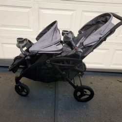 Tandem Dual Stroller 2 Kids In One Carriage Grocery Storage Space Under Seats $220