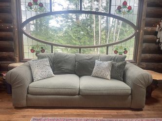 Green Corduroy Couch