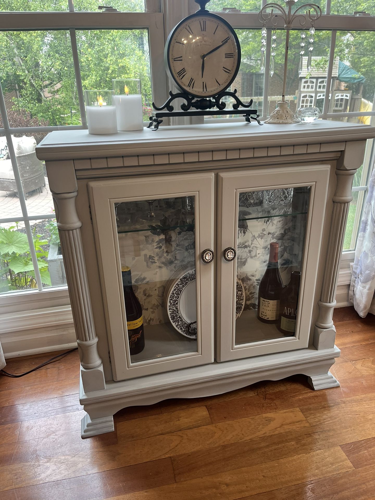 Gray 2 Door Cabinet