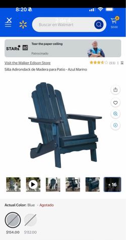 SET OF 2 WOOD  ADIRONDACK PATIO CHAIR,