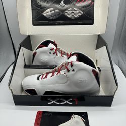 Nike Air Jordan 21 XXI OG All White Varsity Red 313038-161 Men’s Size 13