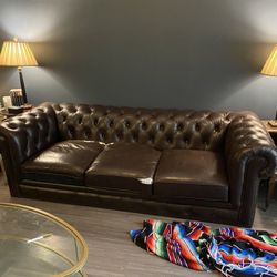 Genuine Leather Couch