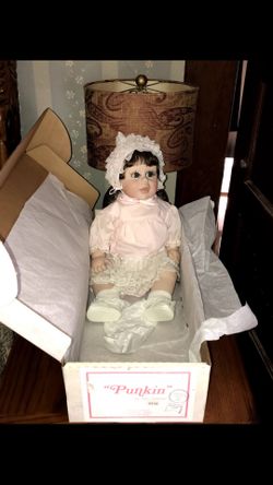 Collectible punkin porcelain doll