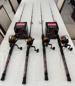 New Penn Spinfisher 6500 VI on Penn Rampage 6'6" 30-80lbRods