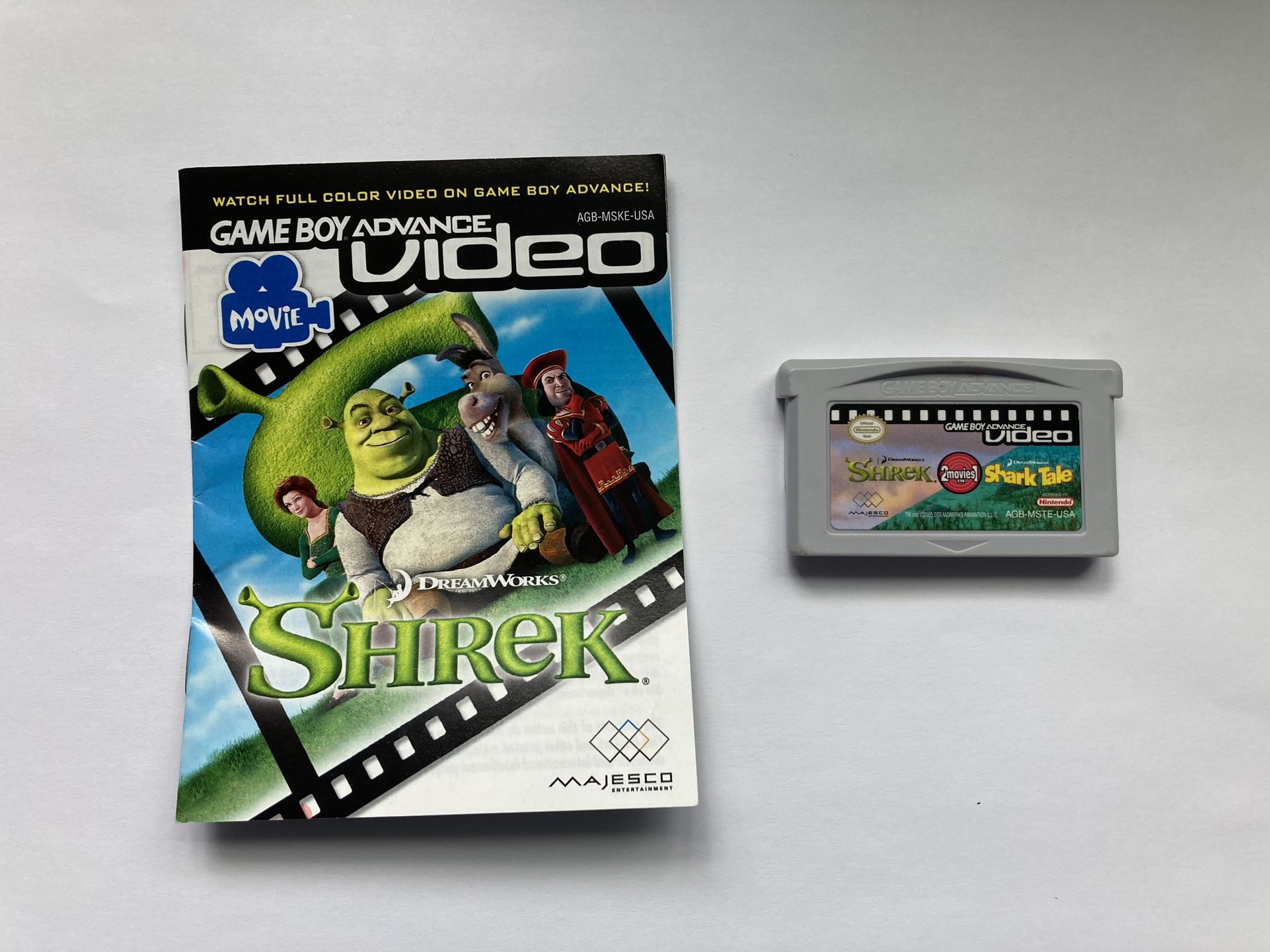 Nintendo Game Boy Advance Shrek and Sharktale Video