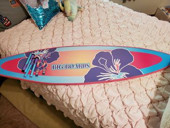 Surfboard shaped dry erase board