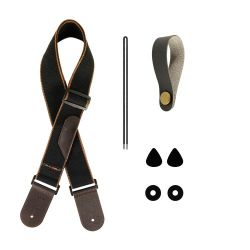 Guitar Strap Set Black