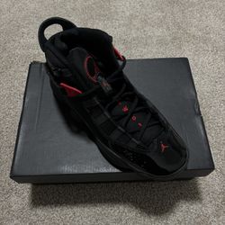 Back and Red Air Jordans Size 6 1/2