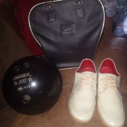 Bowling Ball w/Bag And Shoes
