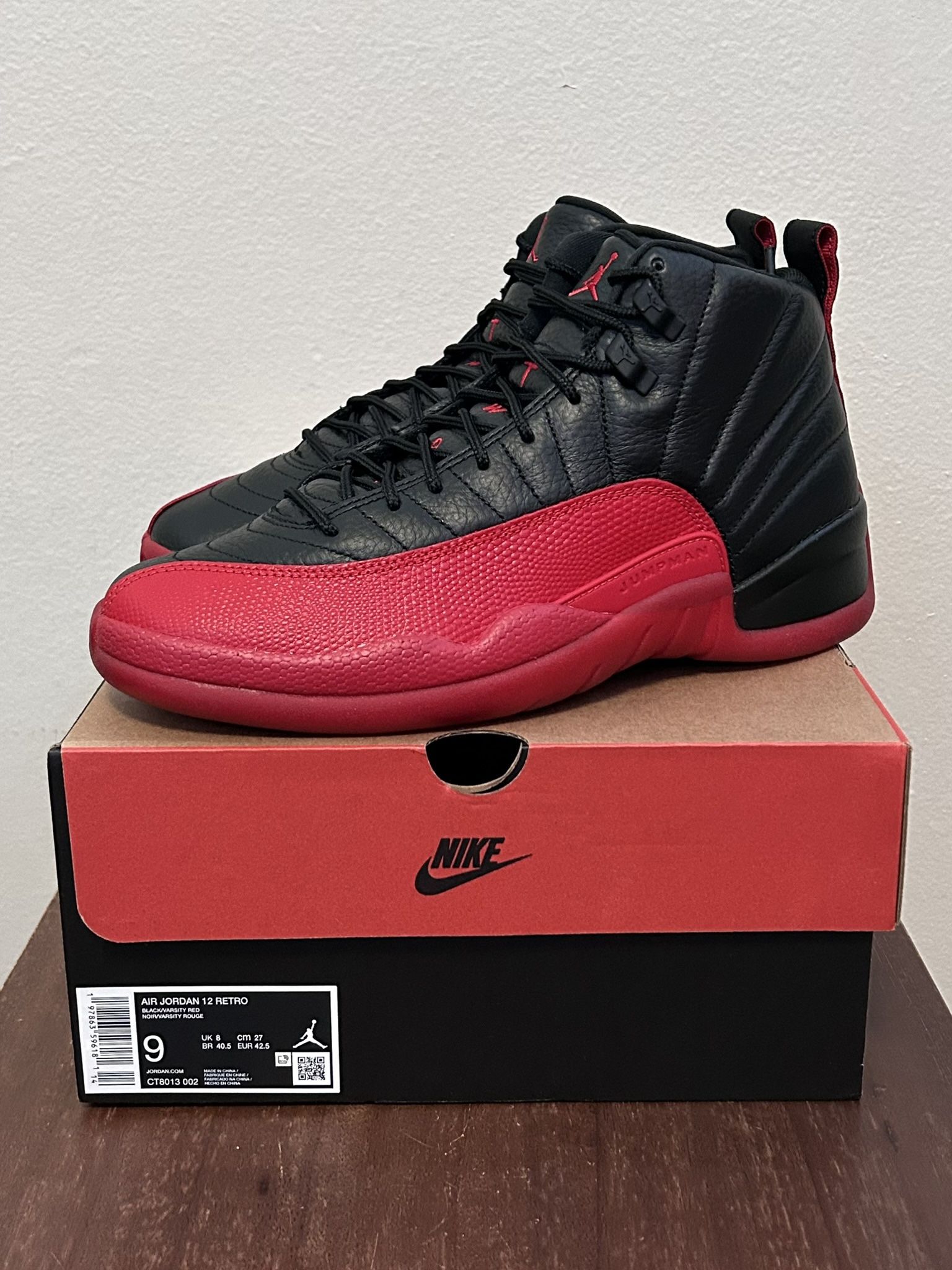 Jordan 12 Flu Game Size 9 DS