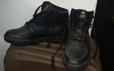 Steel toe work boots