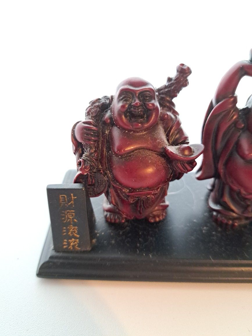 Set Of 3 Buddha Statue Lucky Lion Brand