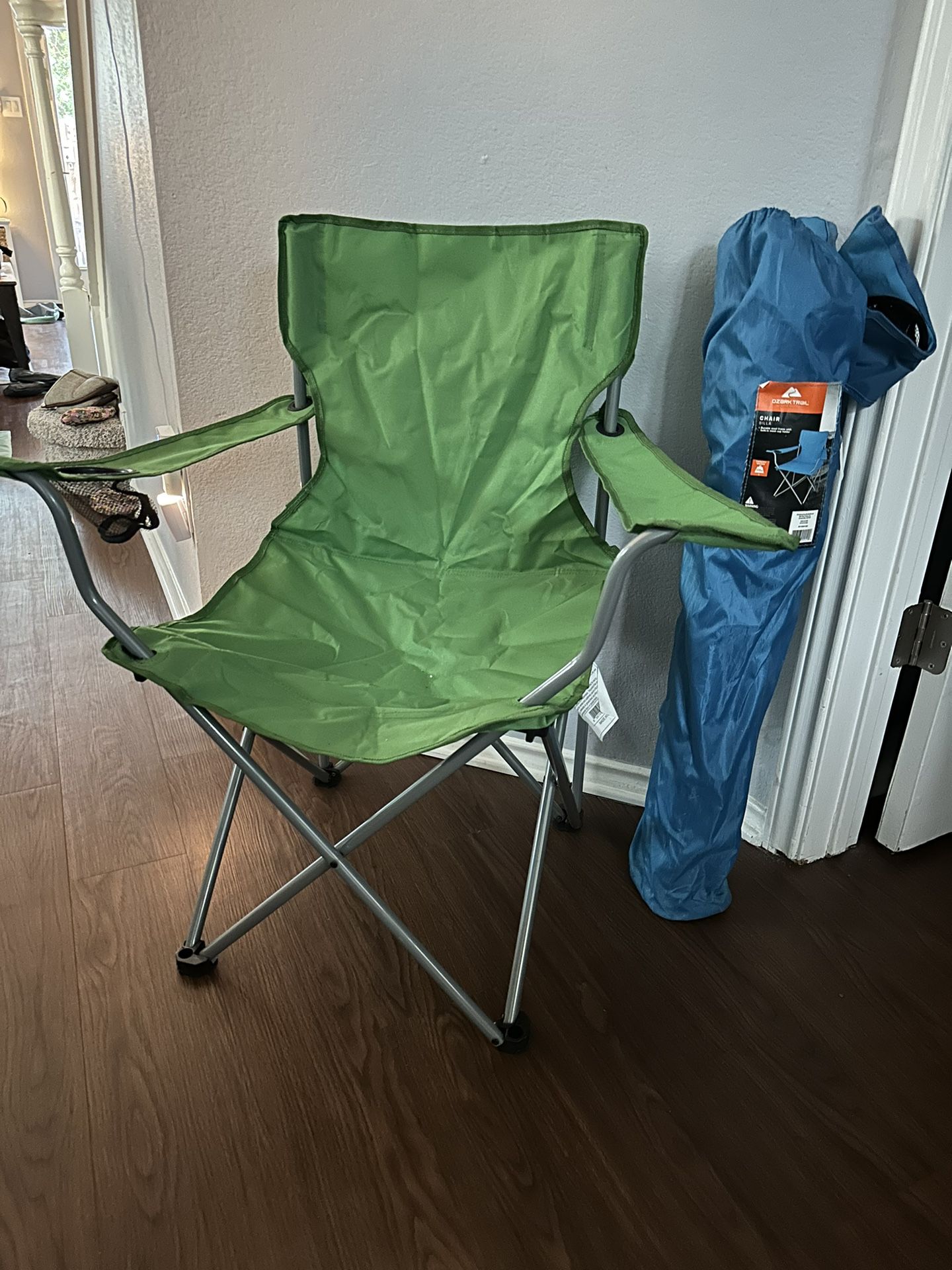 Two Camping Folding Chairs with Cup Holder