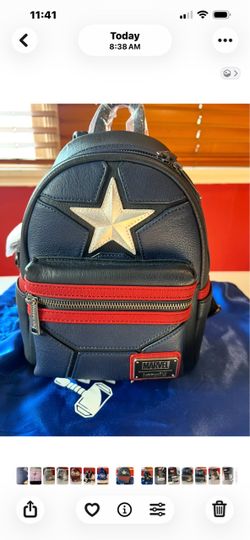 Loungefly Marvel Captain America Cosplay Mini Backpack (Item # MVBK0019)
